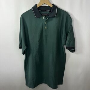 Vtg Steve Stricker Fairway Sport Top Men Large Cotton Collared Short Sleeve Polo